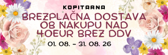 brezplačna poštnina NAD 40