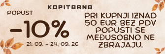 10% popust na nakup nad 50 eur brez DDV