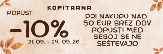 10% popust na nakup nad 50 eur brez DDV